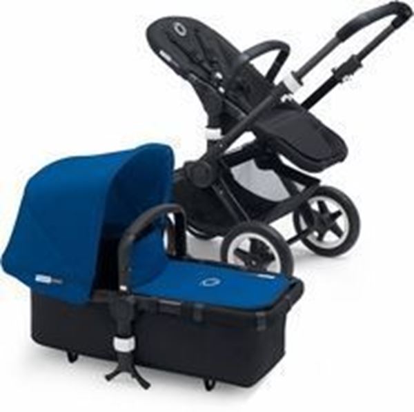 Picture of Bugaboo Buffalo Black Frame With Royal Blue Fabric set