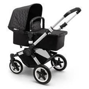 Picture of Bugaboo Buffalo Silver Frame With Black Chevron Fabric set