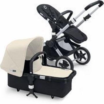 Picture of Bugaboo Buffalo Silver Frame With Off White fabric Set
