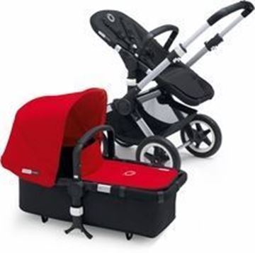 Picture of Bugaboo Buffalo Silver Frame With Red Fabric set
