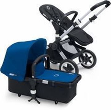 Picture of Bugaboo Buffalo Silver Frame With Royal Blue Fabric set