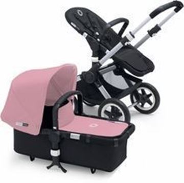 Picture of Bugaboo Buffalo Silver Frame With Soft Pink Fabric set