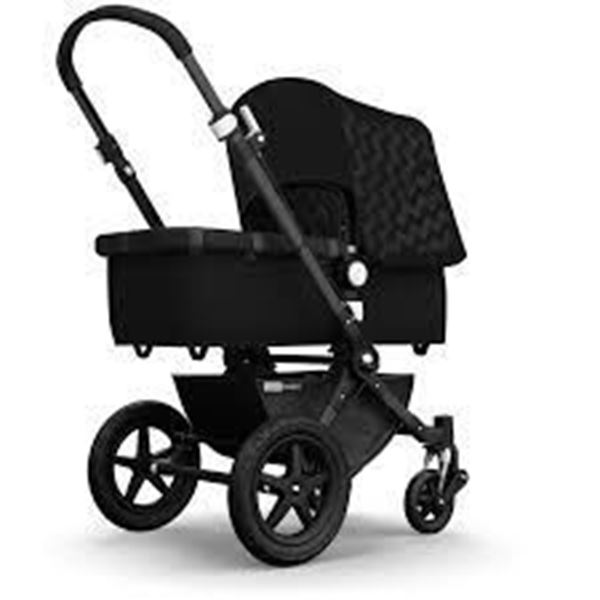 Picture of Bugaboo Cameleon Black Frame with Black Chevron Fabric Set