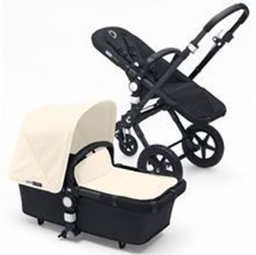 Picture of Bugaboo Cameleon Black Frame with Off White Fabric Set