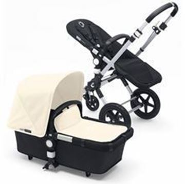 Picture of Bugaboo Cameleon Silver Frame with Off White Fabric Set
