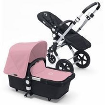 Picture of Bugaboo Cameleon Silver Frame with Soft Pink Fabric Set