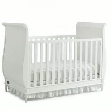 Picture of Dolce Baby Bella Traditional Sleigh Crib Snow White