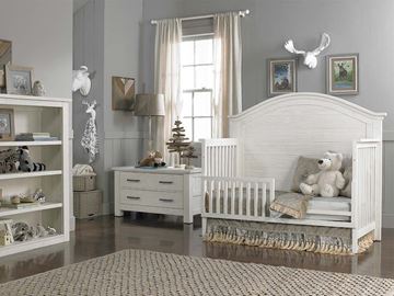 Picture of Dolce Baby Lucca Full Panel Conv Crib Sea Shell White