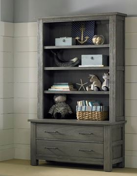 Picture of Dolce Baby Lucca Hutch/Bookcase Weathered Grey