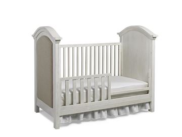 Picture of Dolce Baby Lucca Upholstered Traditional Crib Sea Shell White