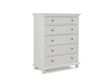 Picture of Dolce Baby Naples 5 Drawer Dresser Snow White