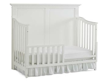 Picture of Dolce Baby Naples Full Panel Convertible Crib Snow White