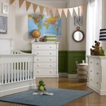 Picture of Dolce Baby Roma 5 Drawer Dreser White