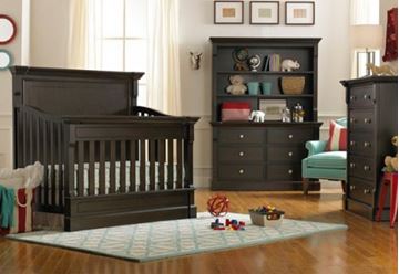 Picture of Dolce baby Roma Full Panel Convertible Crib Dark Roast