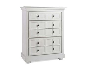 Picture of Dolce Baby Serena 5 Drawer Dresser Sea Shell White