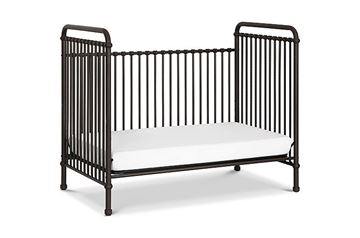 Picture of Franklin & Ben Abigail 3-in-1 Convertible Crib Toddler Rail Included Vintage Iron/Distressed White Iron