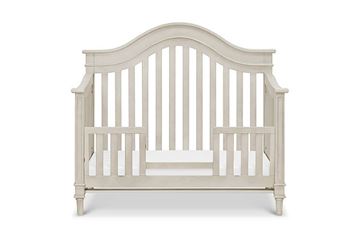 Picture of Franklin & Ben Amelia 4-in-1 Convertible Crib Toddler Rail Included Distressed White