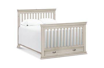 Picture of Franklin & Ben Mason 4 in 1 Crib Toddler Rail Included Grey Stone/Distressed White