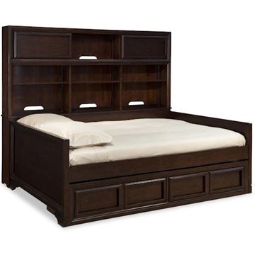 Picture of Legacy Kids Benchmark Complete Bookcase Daybed w/Underbed Storage Drawer, Full 4/6
