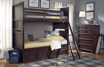 Picture of Legacy Kids Benchmark Complete Twin over Twin Bunk Bed