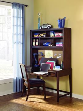 Picture of Legacy Kids Benchmark Desk Hutch (5 Shelves, Corkboard, Cord Access)
