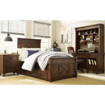 Picture of Legacy Kids Big Sur Hutch (4 Cubbies, 6 Open Areas w/Rem. Dividers, Outlet, Fabric Covered Cork Board)