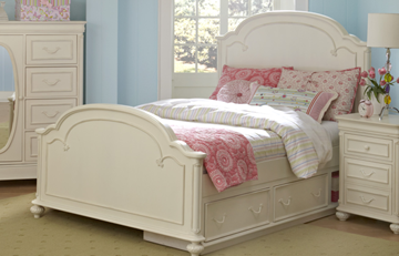 Picture of Legacy Kids Charlotte Complete Arched Panel Bed, Full 4/6