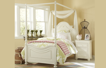 Picture of Legacy Kids Charlotte Complete Low Poster Bed w/Canopy Kit, Twin 3/3