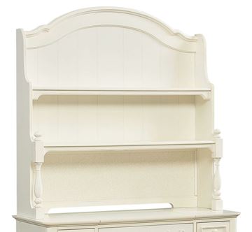 Picture of Legacy Kids Charlotte Desk Hutch (2 Shelves, 1 Puck Light w/3-Way Touch Dimmer, Corkboard, Cord Access)