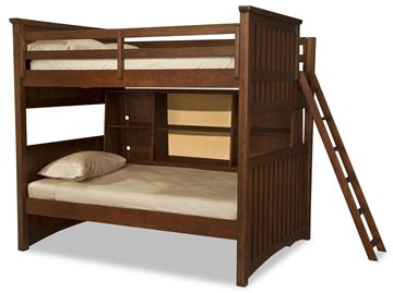 Picture of Legacy Kids Dawson's Ridge Complete Twin over Twin Bunk w/Bedside Storage (For room planning, size without ladder is 82x57x76)