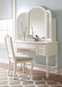 Picture of Legacy Kids Harmony Vanity Mirror (3 Acrylic Shelves, Jewelry Hooks, For Use w/ 1100, 6100)