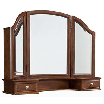 Picture of Legacy Kids Impressions Vanity Mirror (2 Drawers, 1 Fixed Center Mirror, 2 Hinged Side Mirrored Doors w/2 Fixed Shelves)