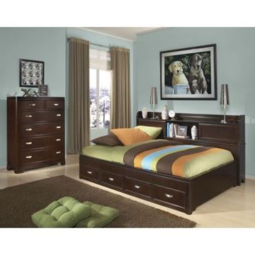 Picture of Legacy Kids Park City in Merlot Lounge Bed, Twin 3/3