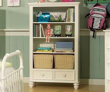 Picture of Legacy Kids Summer Breeze Bookcase (2 Baskets, 2 Adj. Shelves, 1 Fixed Shelf and 2 Drawers)