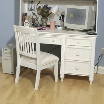 Picture of Legacy Kids Summer Breeze Computer Desk (4 Drawers, Left Drawer Drops Down for Keyboard, Cord Access)