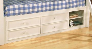 Picture of Legacy Kids Summer Breeze Underbed Storage Unit (4 Drawers, 1 Adj. Shelf, Includes Opposite Panel Rail)