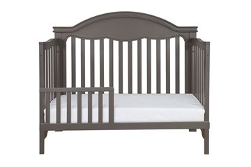 Picture of Million Dollar Baby Etienne 4-in-1 Convertible Crib Toddler Rail Included Manor Grey/Dove