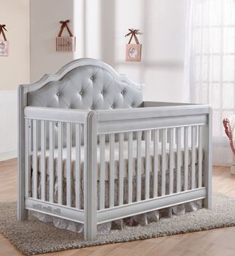Picture of Pali Cristallo Forever Crib - Grey Leather