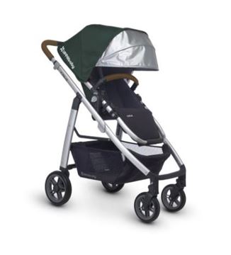Picture of Uppa Baby CRUZ Stroller - Austin (Hunter/Silver/Leather)